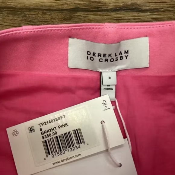 SOLD NWOT Derek Lam Preppy Mini Skirt 2 Bright Pink - Picture 11 of 11